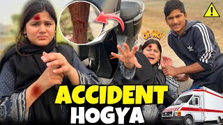 First time scooty chalai😰| itna Bura Accident Hogya💔😔