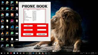 Minor Project | PhoneBook is a Desktop Application | Python, MYSQL and tkinter | PhoneBook