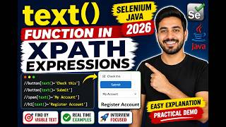 81. text() function in XPath Expressions (Selenium Java 2026)