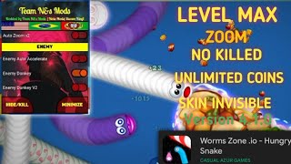 Wormszone.io mod apk 2022 || Auto big//mod menu//unlimited everything | worms Zone hack #wormszone​