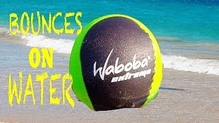 Toy Review Waboba Trick Ball Bounces ON WATER Beach Activities