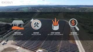 Exotrack HZ v2 single-axis solar tracker for ground-mounted utility-scale solar plants