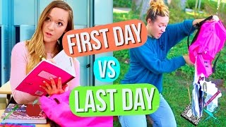 First Day of School vs Last Day of School! Alisha Marie