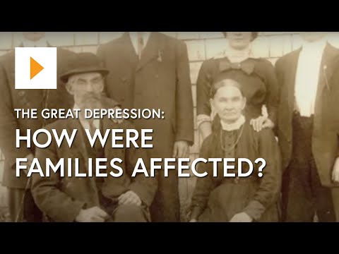 How did the Great Depression affect family life?