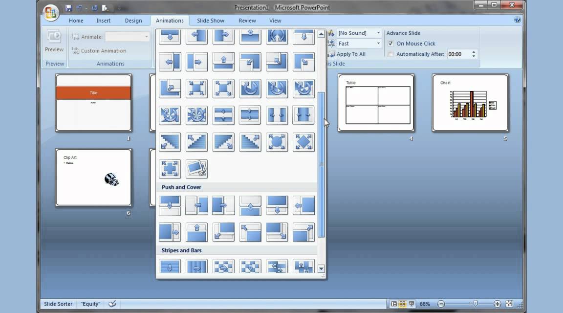 Animation Tab In Ms Powerpoint 2007 In Hindi