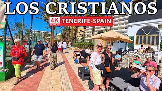 TENERIFE - LOS CRISTIANOS | What is the Current Amosphere? ☀️ 4K Walk ● February 2024