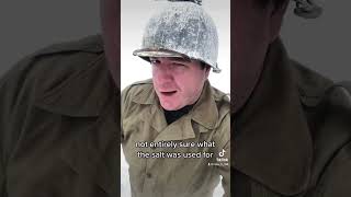 Battle of the Bulge Snow Camo Method #army #history #military #ww2 #helmet #camo #battleofthebulge