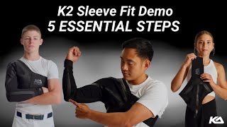 How to Put On the K2 BioKinetic® Sleeve | Kinetic Arm Fitting Demo (Adult & Youth Sleeve)