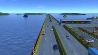 Sewri Nhava Sheva Mumbai Trans Harbour Link MTHL MMRDA India's 22 kms Longest Sea Bridge 360p