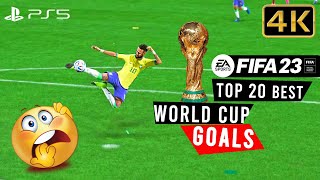 FIFA 23 - World Cup Qatar 2022 - TOP 20 BEST GOALS # 1 | 4K 60fps | PS5