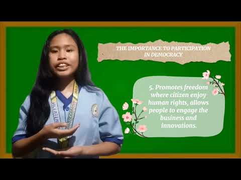 Why is it important to participate in democracy?