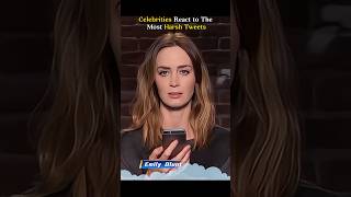 Celebrities react to the most harsh tweets 😂🤣#usa #funny #funnyprank #usa #emilyblunt