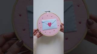 Here's a cute gift idea for Valentine's Day #embroidery #handembroidery #embroiderydesign #broderie