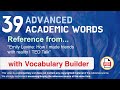 39 Advanced Academic Words Ref from 