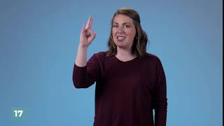 Learn How to Sign 17 in ASL | LearnHowToSign.org