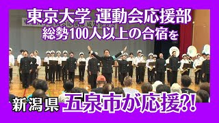 【東京大学応援部】総勢100人超の夏合宿に密着…新潟・五泉市が支援も