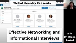 Using LinkedIn for More Effective Networking and Informational Interviews