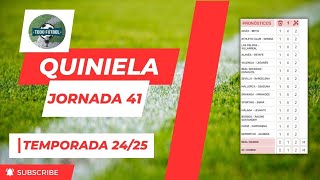 Quiniela jornada 41 (Temporada 24/25) #185