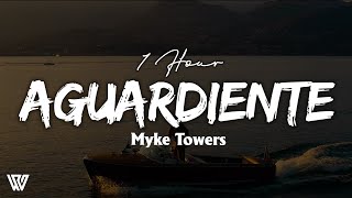 [1 Hour] Myke Towers - Aguardiente (Letra/Lyrics) Loop 1 Hour