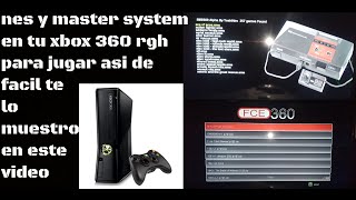 jugar nes y master system en xbox 360 rgh