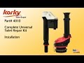 How to install a Complete Universal Toilet Repair Kit Install by Korky