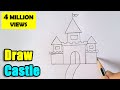 How to Draw a Castle | Easy Castle Drawing | Let's Learn How to Draw a Castle