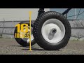 Ultra-Tow Heavy-Duty Adjustable Trailer Dolly with Brake  1000-Lb. Capacity