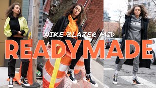 NIKE x READYMADE BLAZER MID ON FOOT REVIEW and STYLING HAUL: A Deconstructed Beauty!