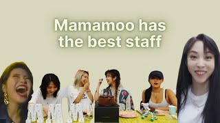 Mamamoo being close with their staff | part 2