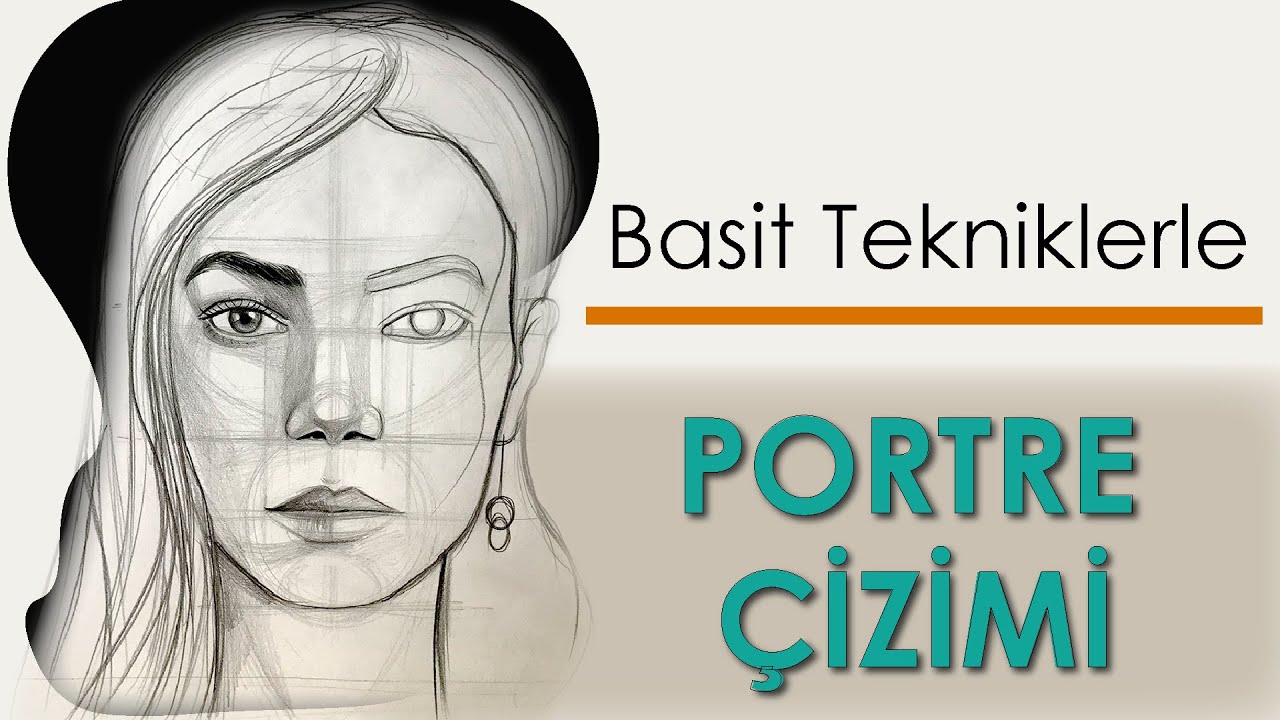 Basit Portre Çizimi, Karakalem, Basit Çizim - YouTube