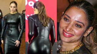 Actress Tamanna Bhatia Hot In Black Leather Dress | #TamannaahBhatia | TFPC