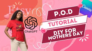 Viral 'Mom Mode Activated' Shirt Using Canva, Etsy & ChatGPT | Print on Demand Tutorial!