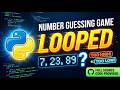 Python Number Guessing Game Project | Full source code provided