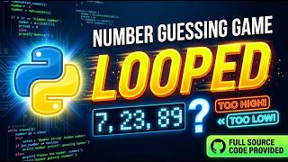 Python Number Guessing Game Project | Full source code provided