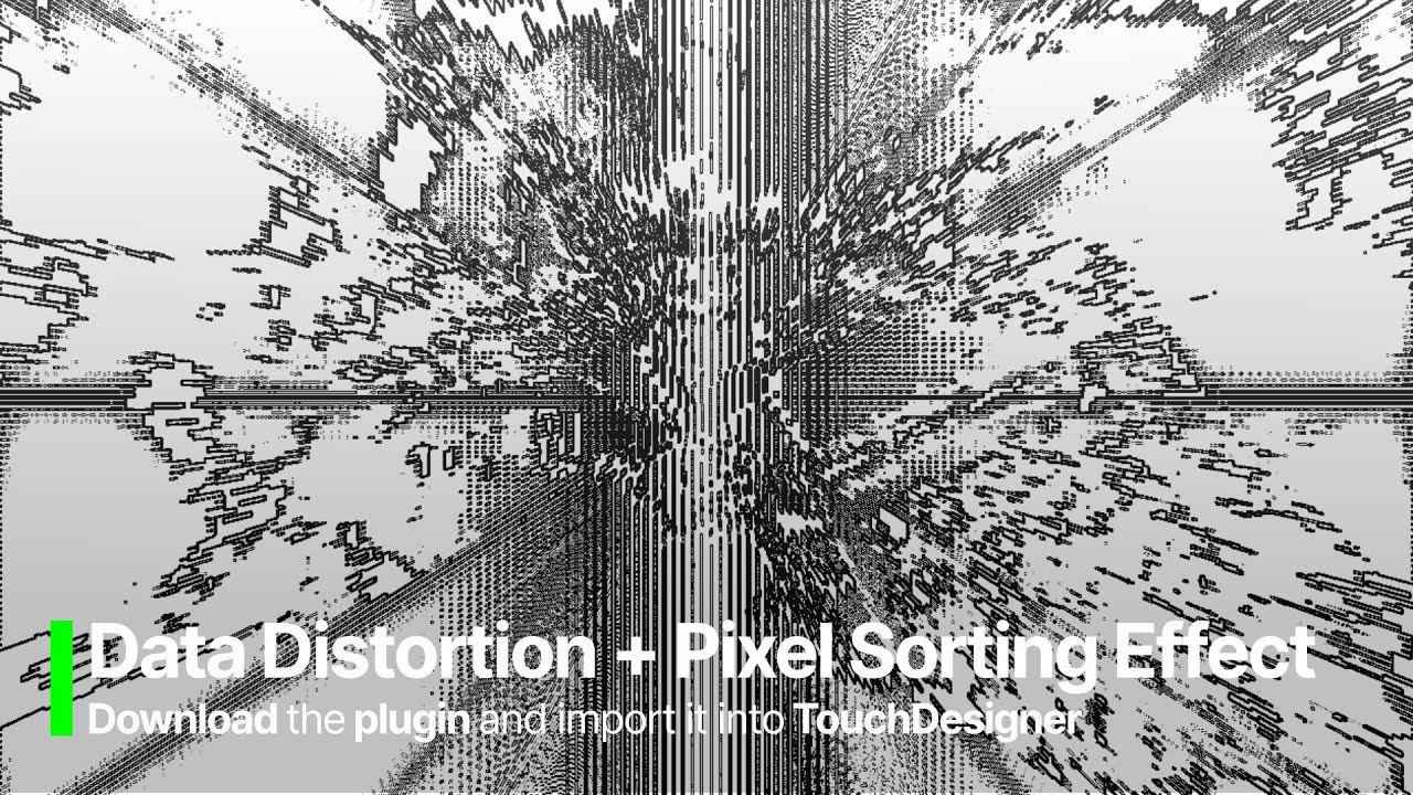 Touchdesigner Data Distortion Pixel Sorting Effect Interactivity