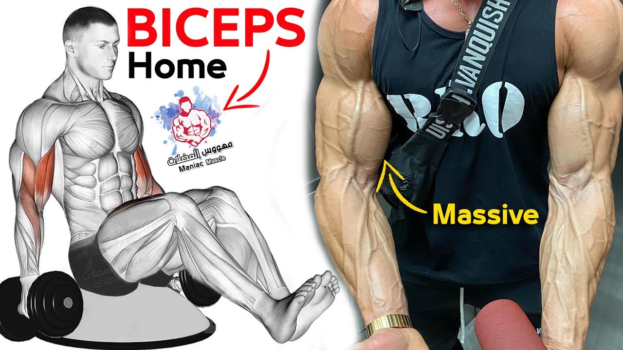 Biceps Exercise With Dumbbells (Home) - YouTube