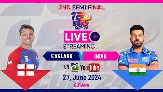 Live T20 World Cup 2024 Scorecard - India vs England  - 2nd Semi Final :ICC Men's T20 World Cup