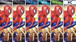 Spider Man Friend or Foe | PSP vs PS2 vs PC vs DS vs Wii vs Xbox 360 | Graphics Comparison