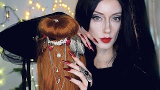 ASMR Morticia Addams Styles Your Hair 🌹(Hair Brushing, Personal Attention)