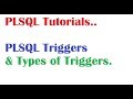 PLSQL Tutorial : Introduction To PLSQL Triggers and Types of Triggers