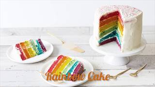 Rainbow cake / gâteau arc-en-ciel - recettes faciles Odelices
