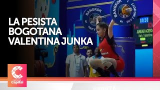 La historia de la pesista bogotana Valentina Junkar