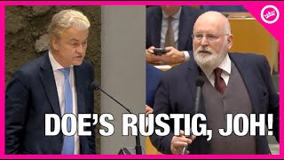 Geert Wilders en Frans Timmermans GAAN LOS op elkaar: "Met je Messiascomplex"