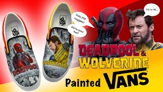 Marvel Fans Will Love This! Custom Deadpool & Wolverine Vans Shoes