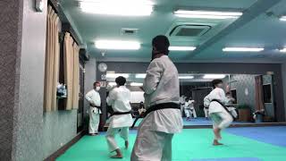 香川政義師範による伝統流派の空手の稽古　shotkan karate  kagawa masayoshi  koumeican