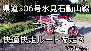 959パニガーレで地元の快適快走路県道306号線を楽しむ