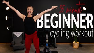 35 Minute BEGINNER Indoor Cycling Workout