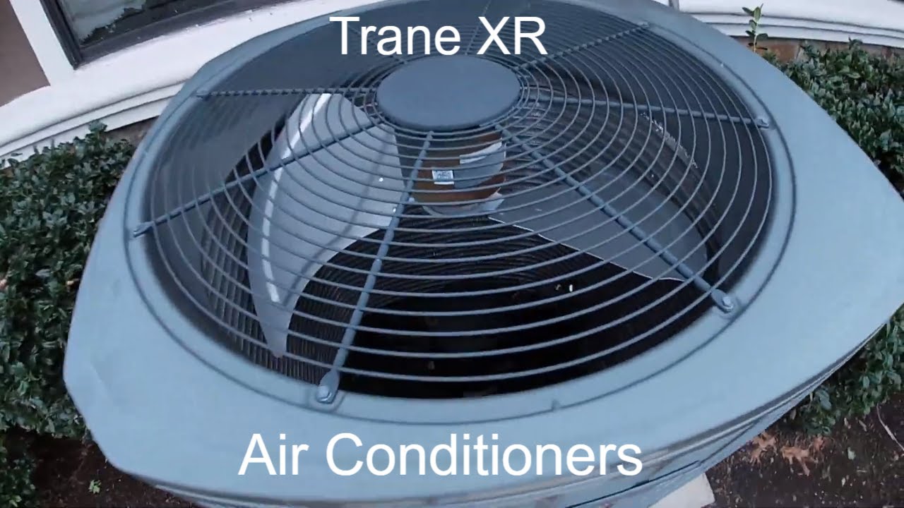 2 Trane XR Series Air Conditioners - YouTube