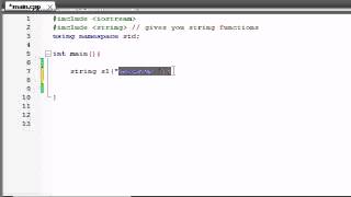Buckys C++ Programming Tutorials 71 string Class and string Functions | C++ Tutorial