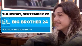 BB24 Episode 32 Eviction Recap September 22 | Big Brother 24